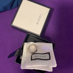Gucci Silver Tiger Ring